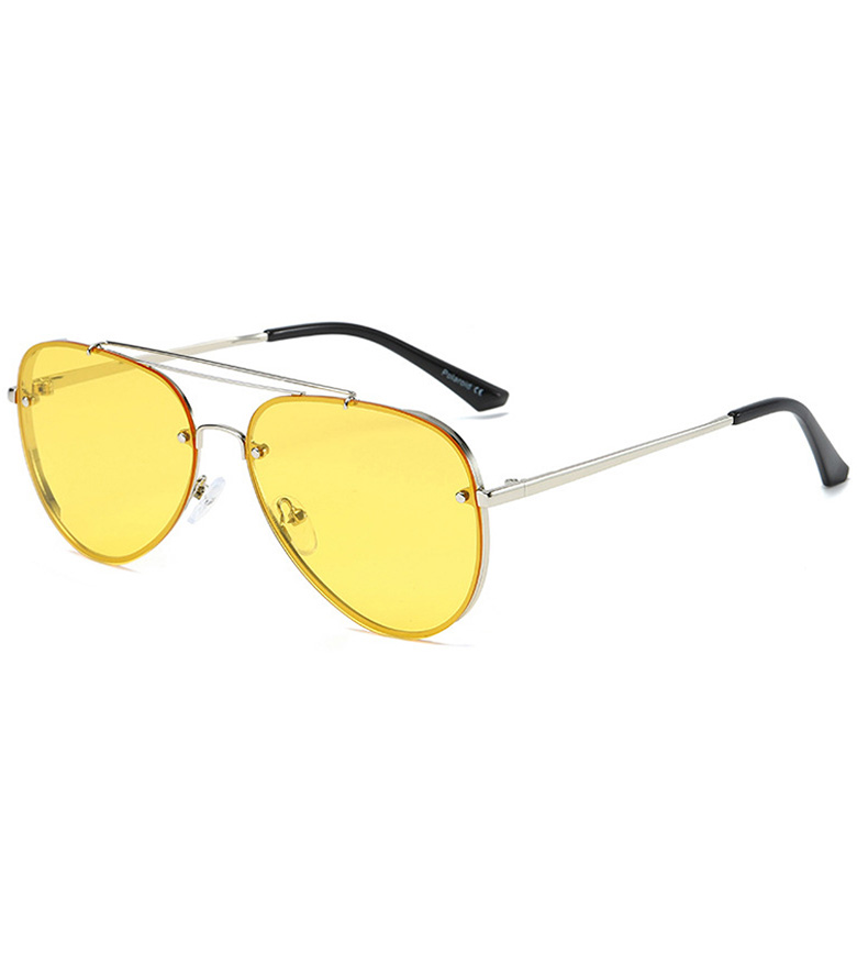 New Women Rimless Aviator Sunglasses