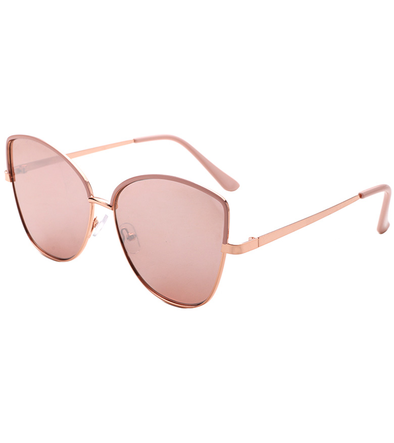 Women's Fashion Oversized Cateye Sunglasses with Enamel