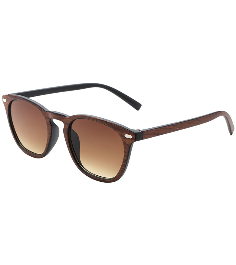 PC Material Wooden Finished Men's Sunglasses