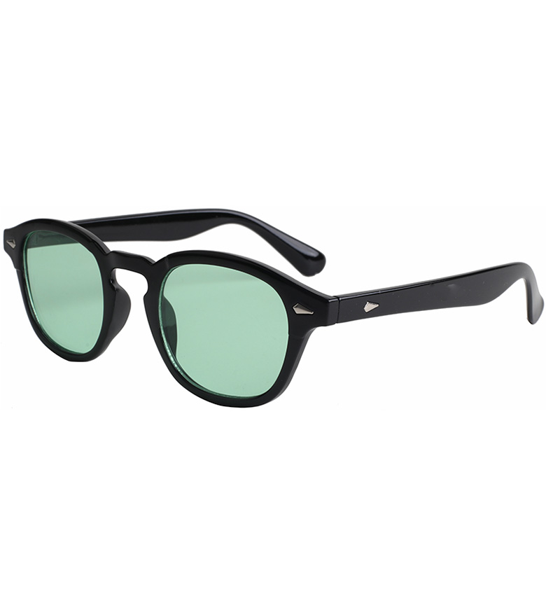 Black Retro PC Men's Sunglasses