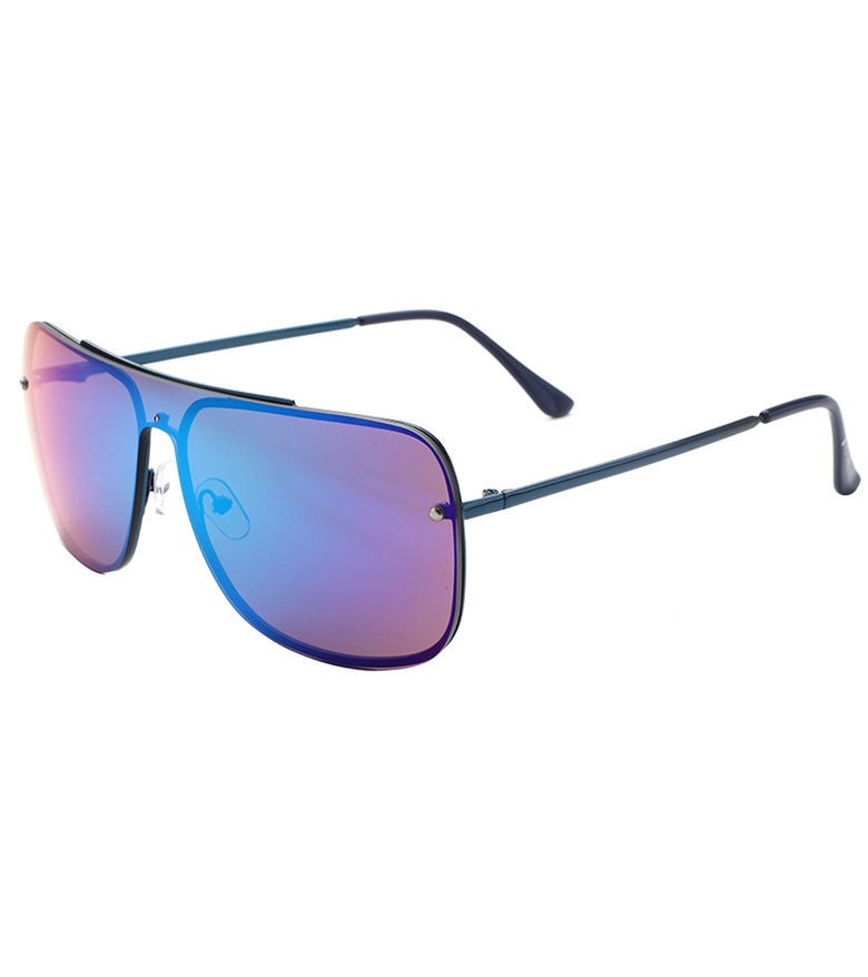 Rimless Men's Shield Suglasses