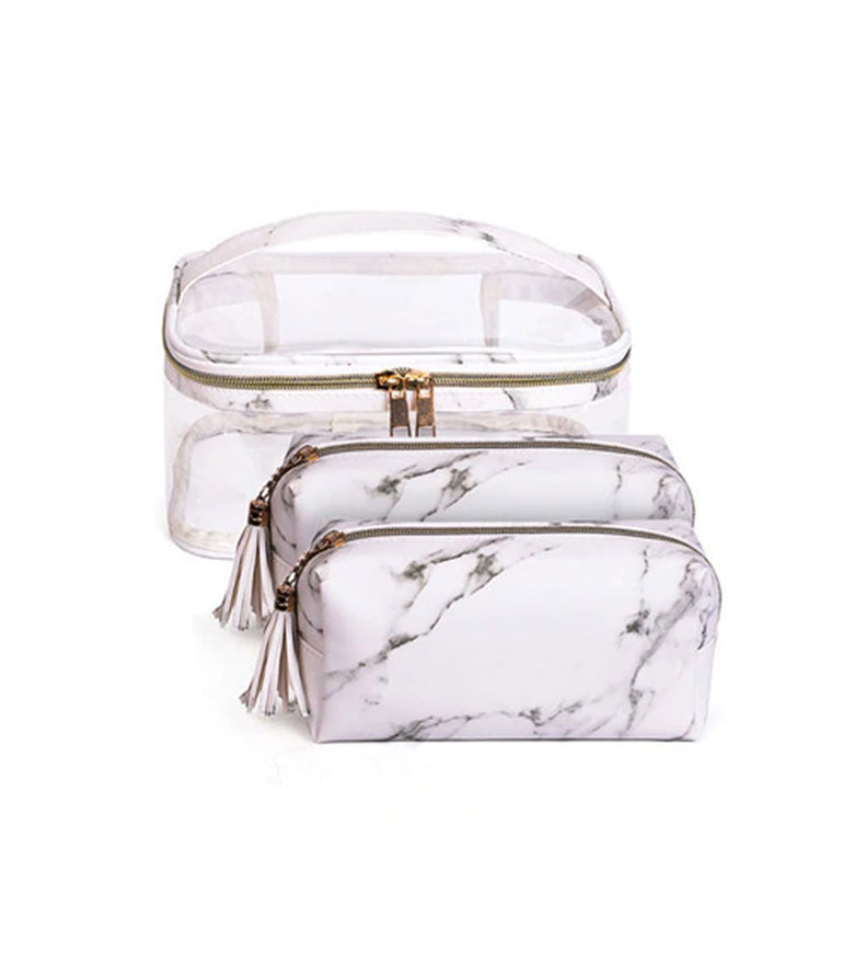 Marble Waterproof Cosmetic Bag