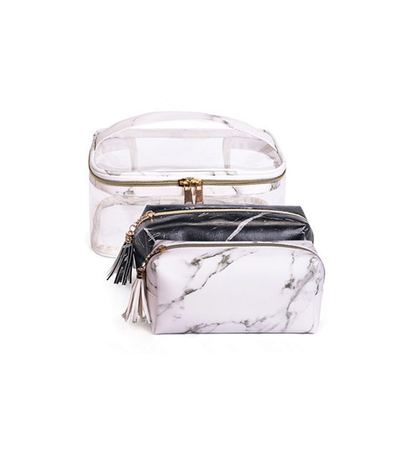 Marble Waterproof Cosmetic Bag