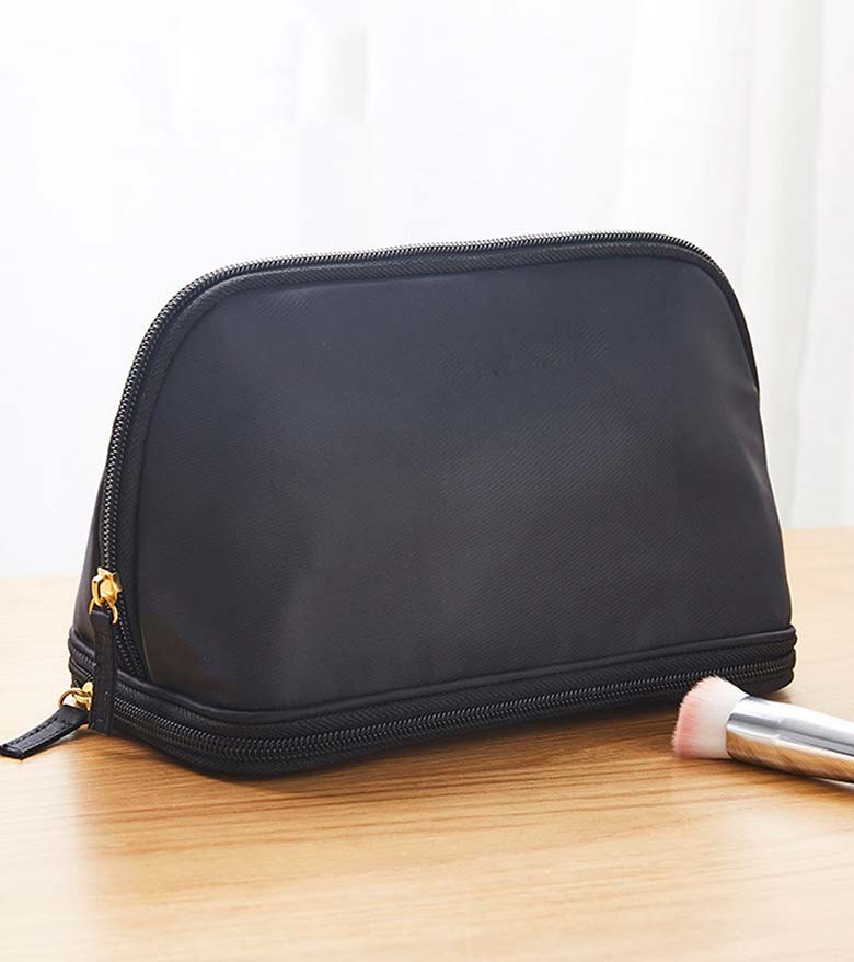 Two Layers Brushes Organize Cosmetic Bag