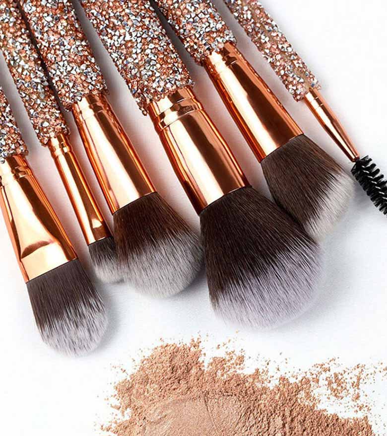 Sparkle Glitter Makeup Brush with Case