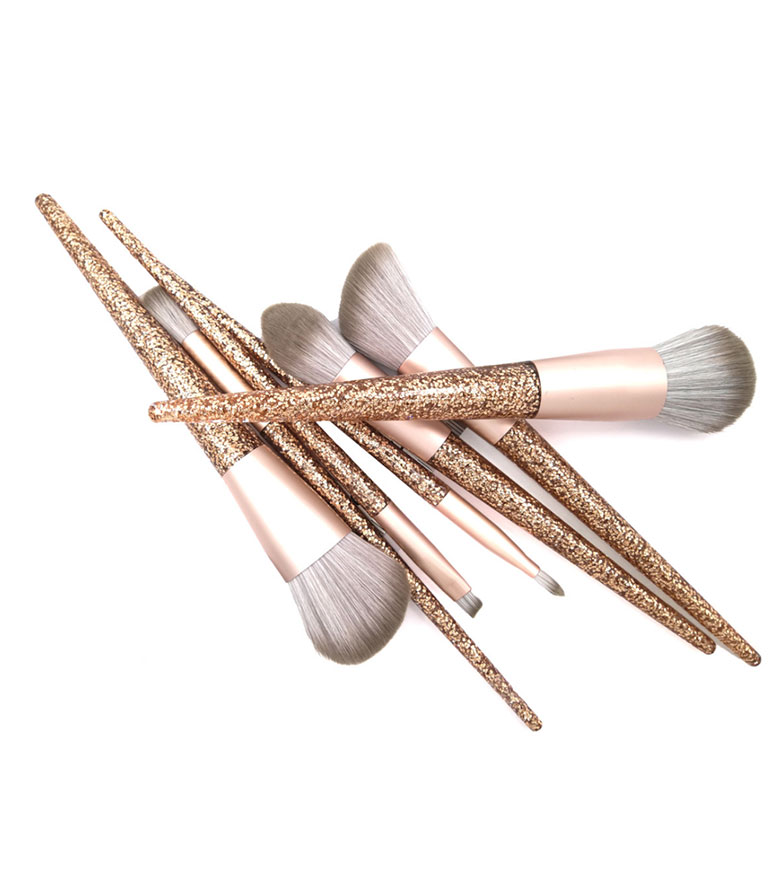 Gold Glitter Handle Make Up Brush